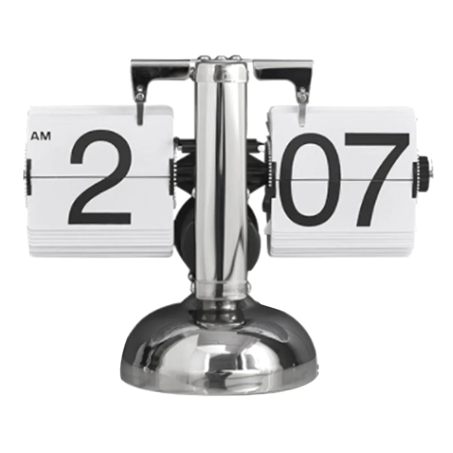Digital Down Clock – Retro Minimalist Single Foot Mechanical Auto Desk Clock for Home & Living Room