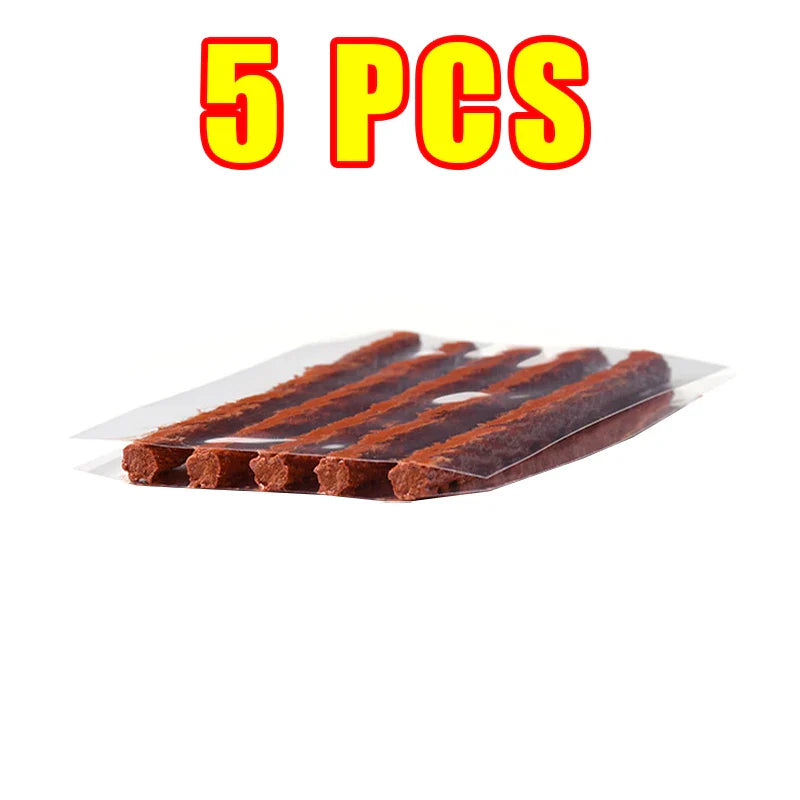 Car & Motorcycle Tire Repair Kit – Tubeless Tyre Puncture Plug Set with Rubber Strips for Truck & Vacuum Tire Repairs