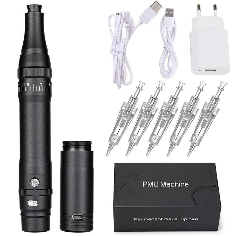 Wireless PMU Machine — Professional Permanent Makeup Tattoo Pen for Eyebrows, Eyeliner & Lips