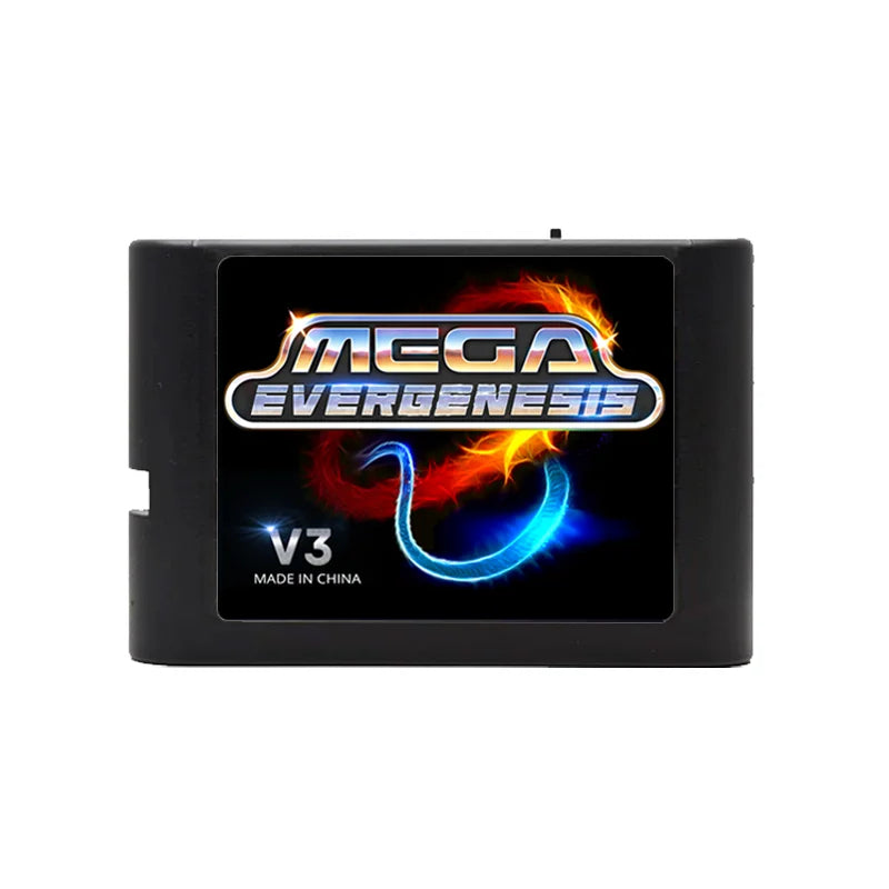 3000 in 1 Mega Genesis V3 Pro Game Card - 4GB TF Memory Card for SEGA Genesis Mega Drive Console