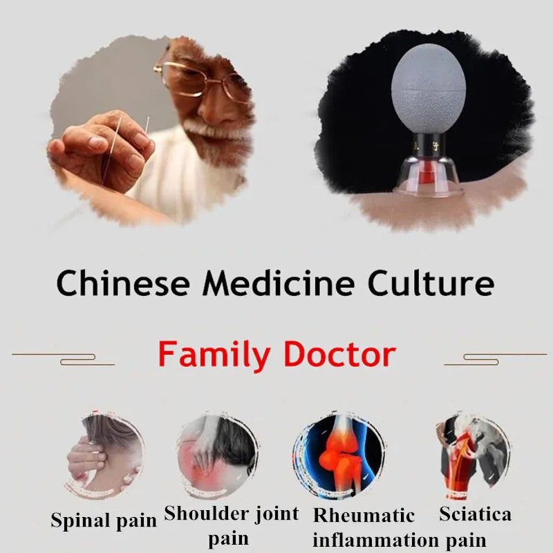 18pcs Suction Cup Cupping Set — TCM Magnetic Acupressure Vacuum Therapy for Whole Body Muscle Pain Relief Massage