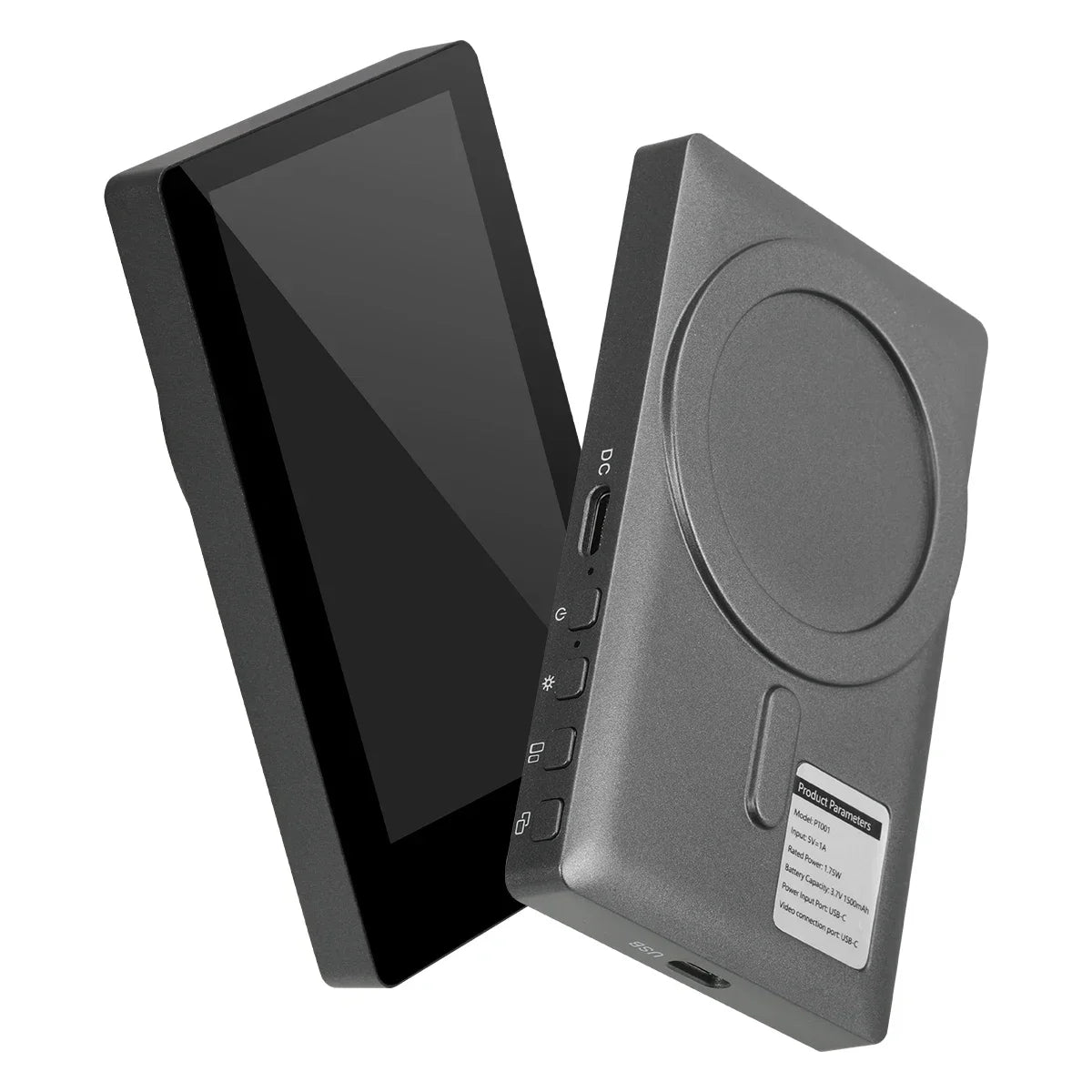 Wireless Magnetic Phone Rear Camera Monitor Screen – Selfie Mirror Display for Vlogging, Live Streaming & Video Recording Assistance