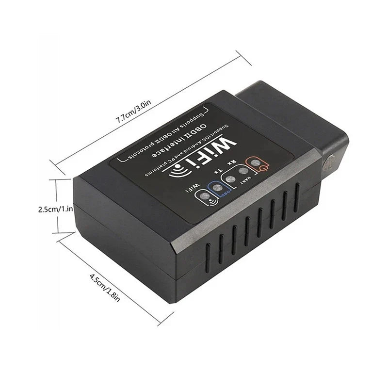 OBD2 WiFi ELM327 V1.5 Scanner - Car Code Reader Diagnostic Tool for iPhone iOS & Android