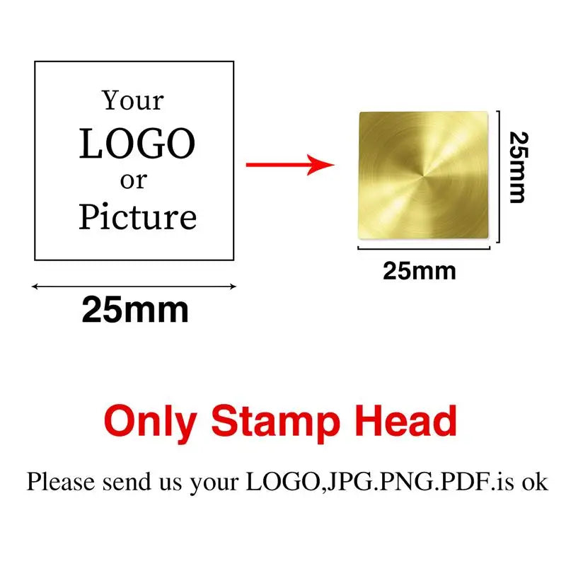 Custom Logo Wax Seal Stamp – Personalized Metal Stamps for Invitations, Gifts & Branding