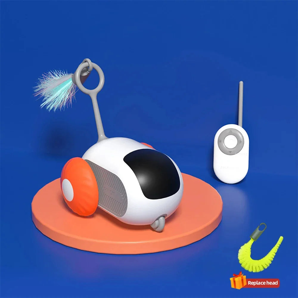 Smart Cat Toy Car – 2-Mode Automatic Remote-Controlled Interactive Toy for Cats & Dogs