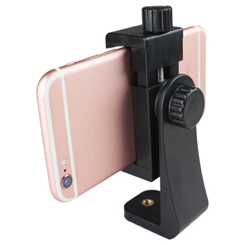 Rotatable Tripod Phone Mount Holder with Standard Screw Adapter, Digital Camera Bracket, Compatible with iPhone and Most Cellphones