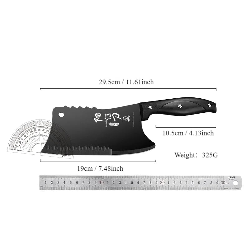 XTL Bone Knife - Dual Purpose Sharp Kitchen Knife, Chef's Commercial Bone Chopping Knife for Household Use
