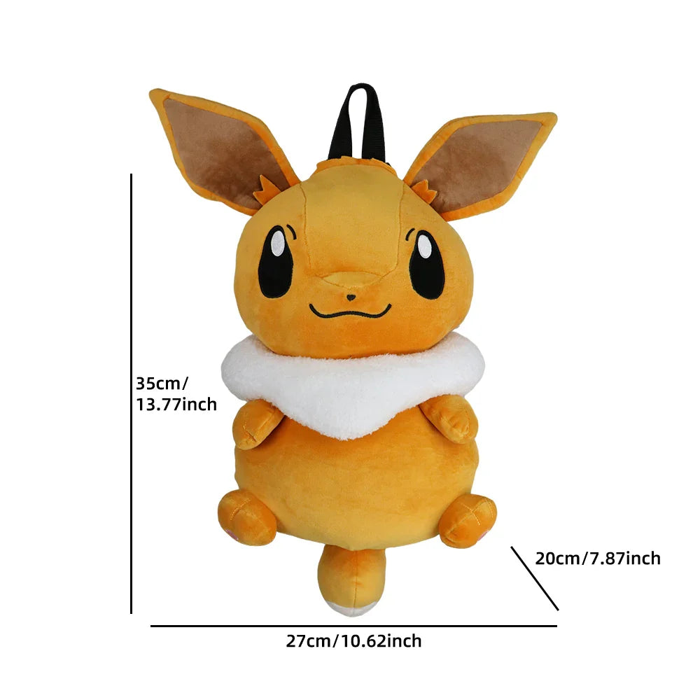 Pokemon Plush Backpack – Pikachu, Snorlax, Eevee, Mimikyu, Mew, Gengar, Charizard, Piplup & Slowking Toy Doll Gift for Kids