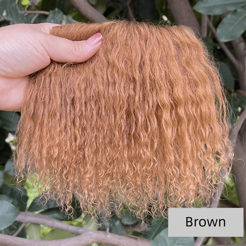 Mongolia Fur Sheepskin Curly Hair Extensions — Cute Wool Texture Wigs for SD, Blyth & BJD Dolls
