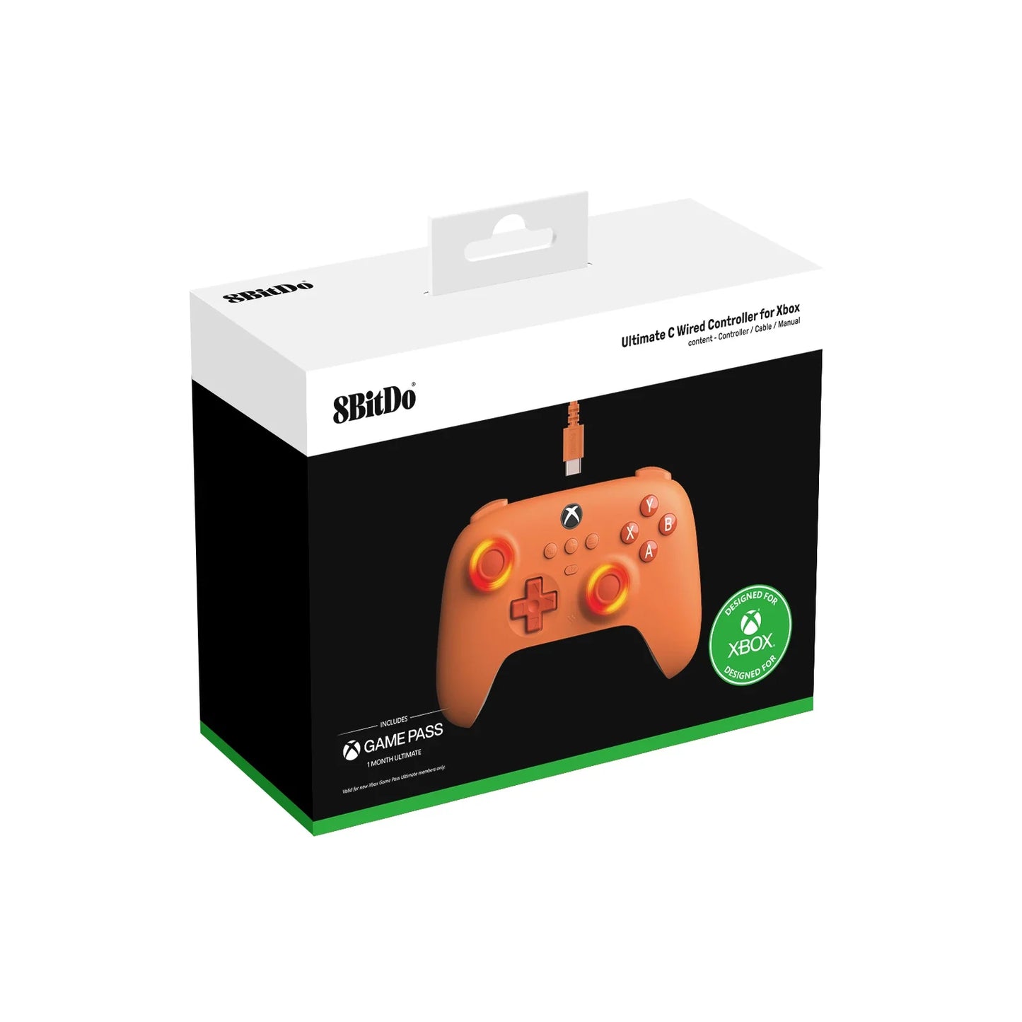 8BitDo Ultimate C Wired Game Controller for Xbox Series X/S & Xbox One | RGB Lighting, Hall Effect Joysticks