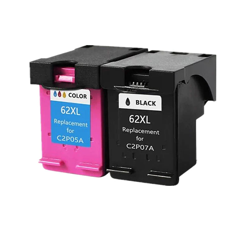 62XL High Yield Ink Cartridge for HP 62XL Compatible for HP Envy 5540 5640 7640 5646 5541 5740 5742 5745 200 250 Printer Replacement Ink Cartridge