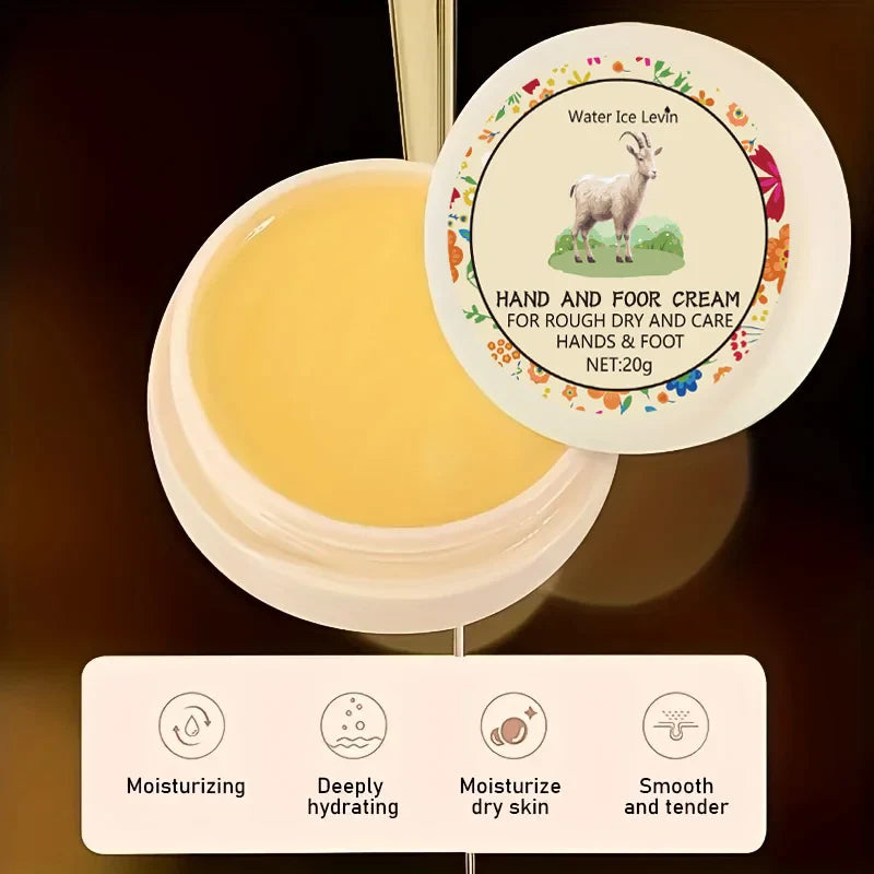Cracked Hands & Feet Ointment with Honey & Hyaluronic Acid, Deep Moisturizing Skin Repair Cream for Soft Smooth Hands and Feet