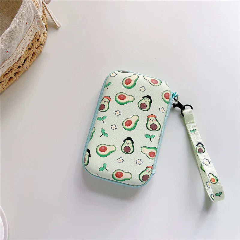 Lanyard Storage Bag Case for R36S/R36H/RG35XX/R36 Ultra/K36 — Protective Handbag Pouch for Video Game Console Accessories