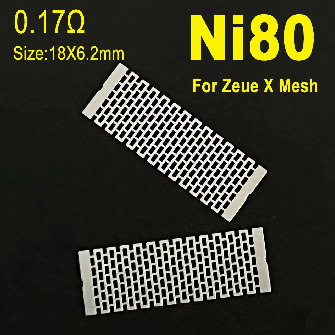 Automobile Resistance Mesh Sheet – 0.13–0.20Ω KA1/Ni80 Coil Hardware Accessory (10–100pcs)
