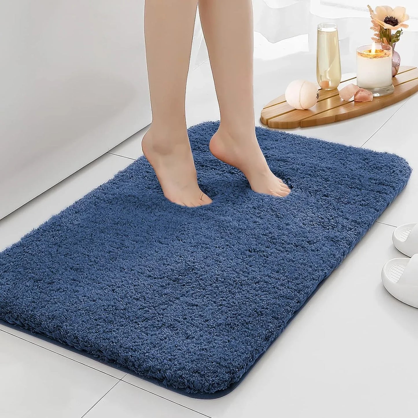 Anti-Slip Bathroom Floor Mat – Water-Absorbent Bath Rug for Home Decoration