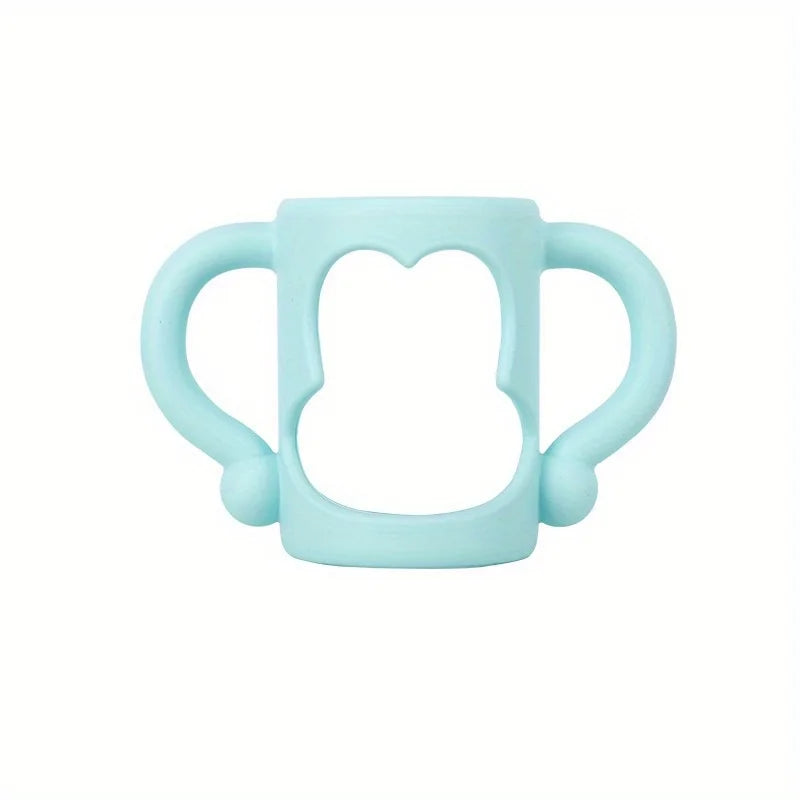 Durable Silicone Baby Bottle Handles – Food-Grade Transitional Sippy Cup Grip for Wide-Neck Bottles