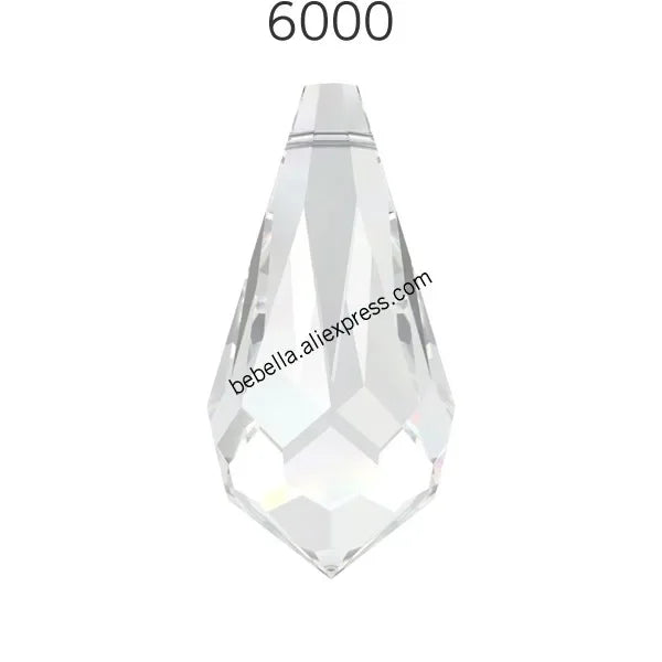 Austria Crystal Drop Pendant - Genuine 6000 Series Rhinestone Charm Bead for DIY Jewelry Making