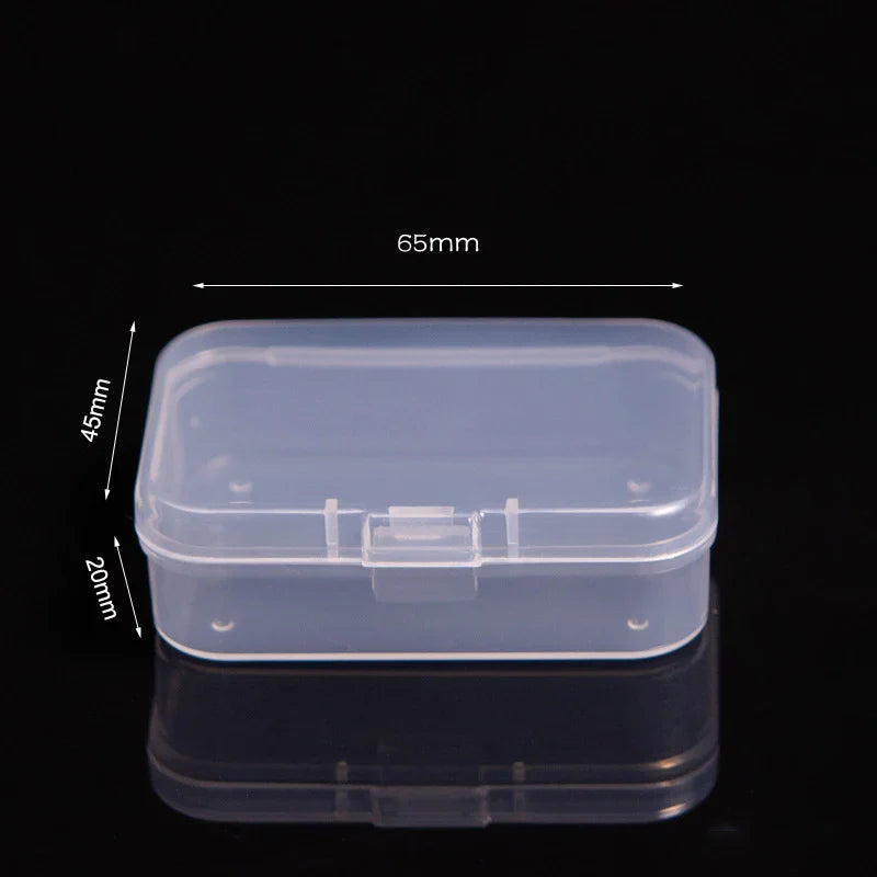 Multifunctional Acrylic Card Storage Box – 12x10.5cm Display Case with 2 Compartments, Holds 400 Postcards or Photos