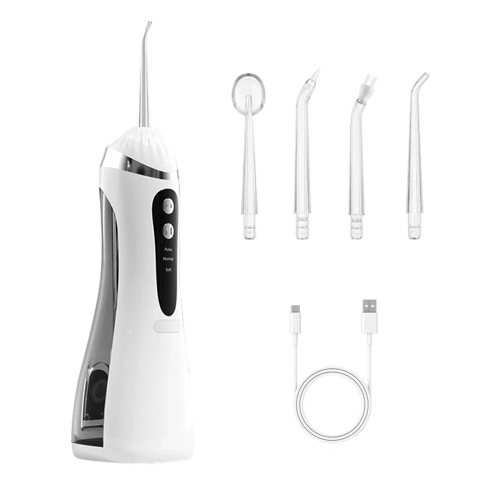 Teeth Water Flosser – Portable Electric Oral Irrigator for Home Dental Cleaning, Rechargeable & Waterproof