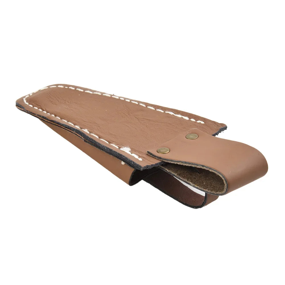 Leather Pruning Scissors Tool Bag - Electrician Waist Holder with Portable Buckle Pouch for Gardening and Trimming Tools