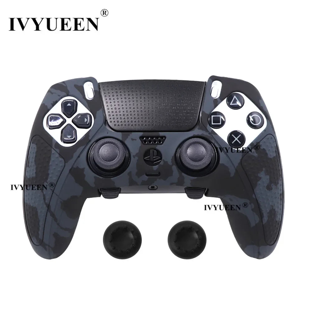 IVYUEEN Water Transfer Printing Silicone Protective Skin for PS5 DualSense Edge Controller