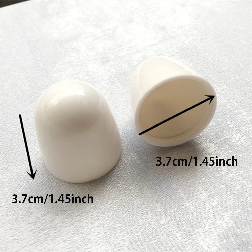 2 Pairs Universal Toilet Bolt Covers – Plastic Push-On Screw Caps for Toilet Bowl Fixing & Bathroom Decoration Accessories
