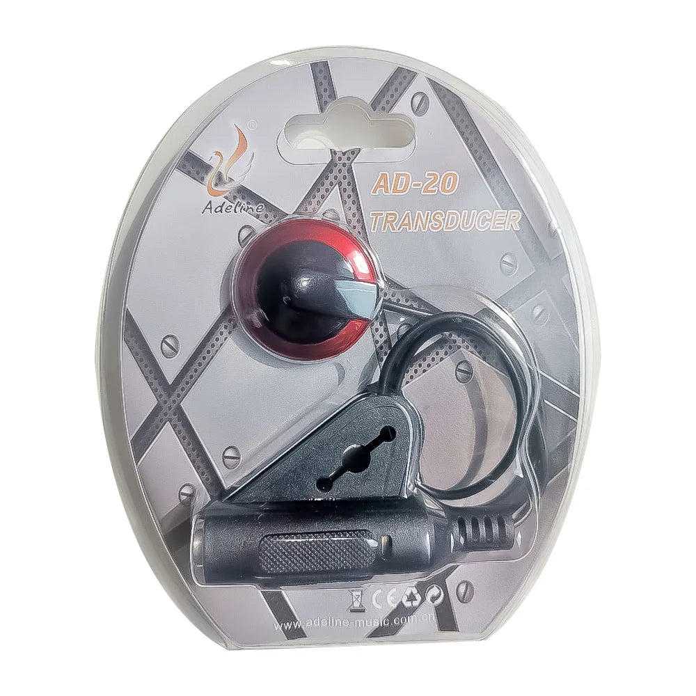 AD-35 Mini Piezo Pickup Transducer – Stick-On Sound Amplifier for Acoustic Guitar, Ukulele, Violin, Cello & Banjo