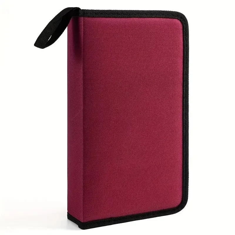 80-Disc Oxford Cloth CD Case Organizer – Portable Storage Holder for Car, Home & Travel Disc Protection Bag