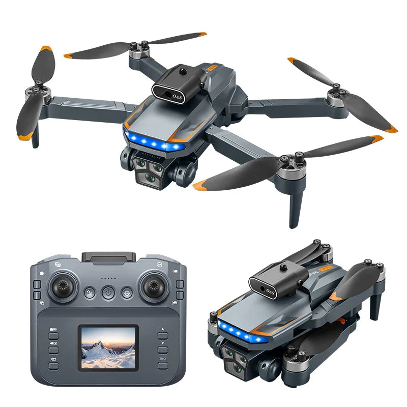 P18 RC Drone with Dual 8K Cameras – Obstacle Avoidance Professional Quadcopter with Electronic Control, Kids Gift Toy