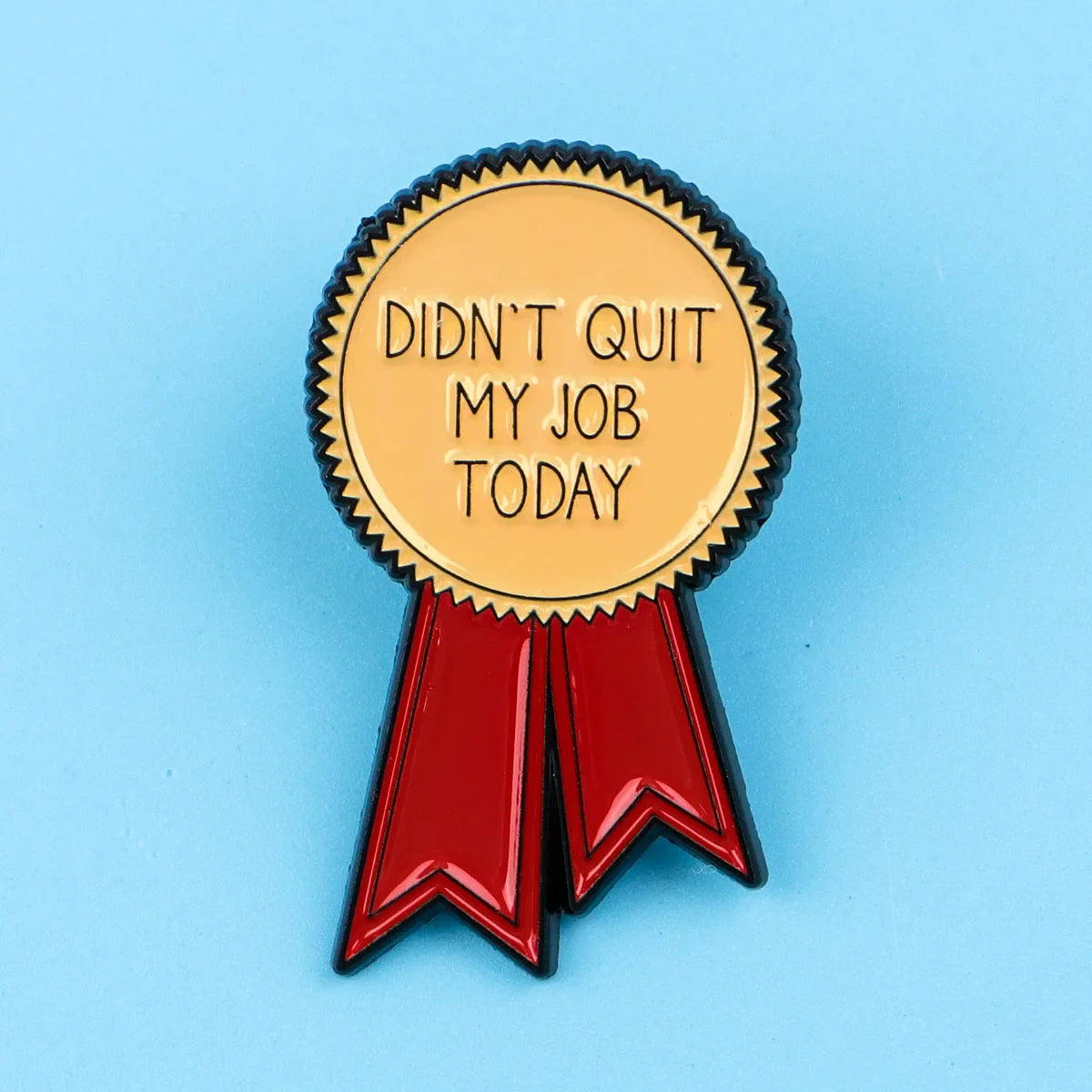 Today Ribbon Enamel Pin – Humorous Lapel Brooch for Backpack, Clothing & Accessories