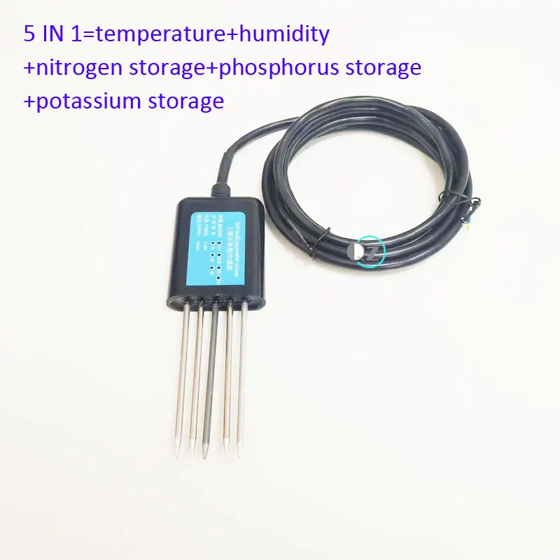 7-in-1 RS485 Modbus Soil Sensor – NPK, pH, EC, Temperature, Humidity & Moisture Tester for Agriculture