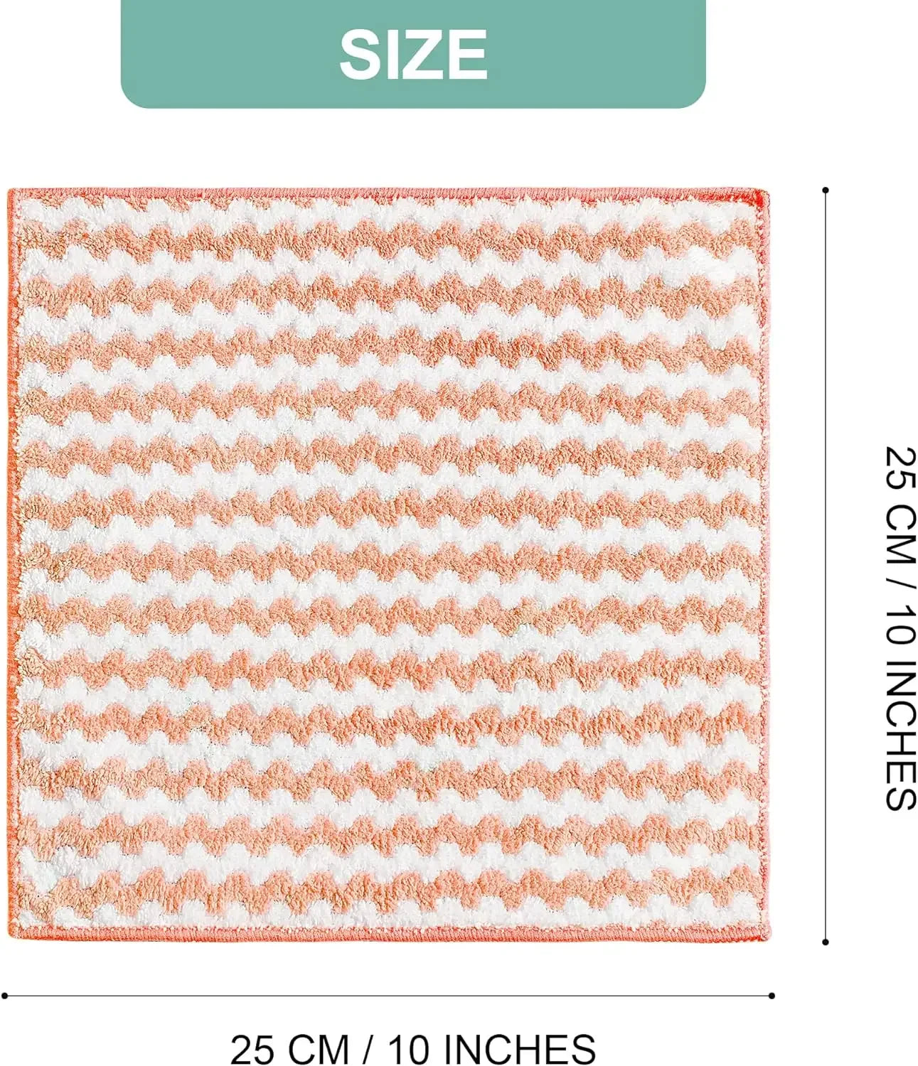 Microfiber Velvet Cleaning Cloth – Thickened, High-Absorbent Dishcloths for Kitchen, Washing & Household Wiping