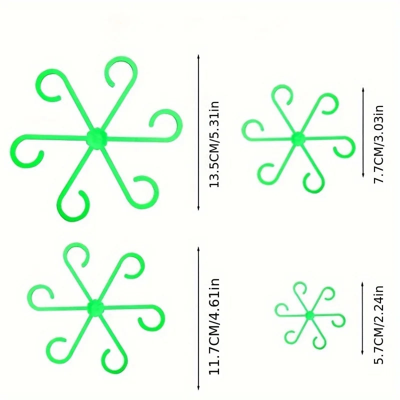 Plant Stem Support Clips β Flower Stem Fixer & Anti-Toppling Hydroponic Branch Rack for Garden