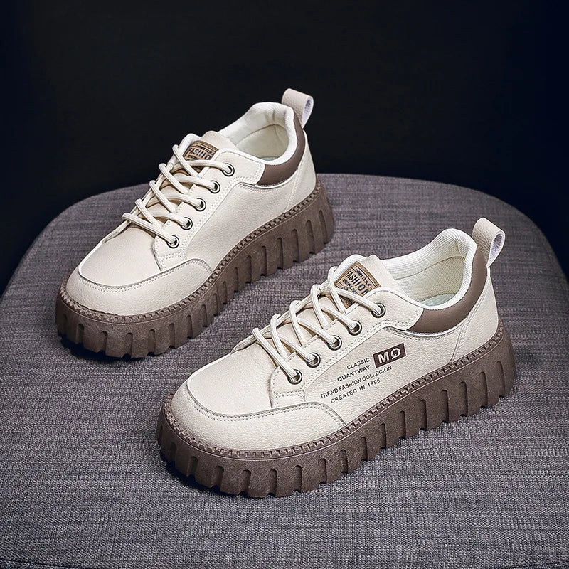 2025 Women’s Spring Casual Shoes – Campus Style Platform Sneakers, Designer Leather Footwear, Versatile Fashion Sneakers