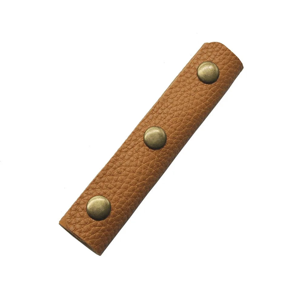 Soft Luggage Shoulder Strap Pad - Protective Leather Grip Cover for Suitcase, Stroller & Travel Bags