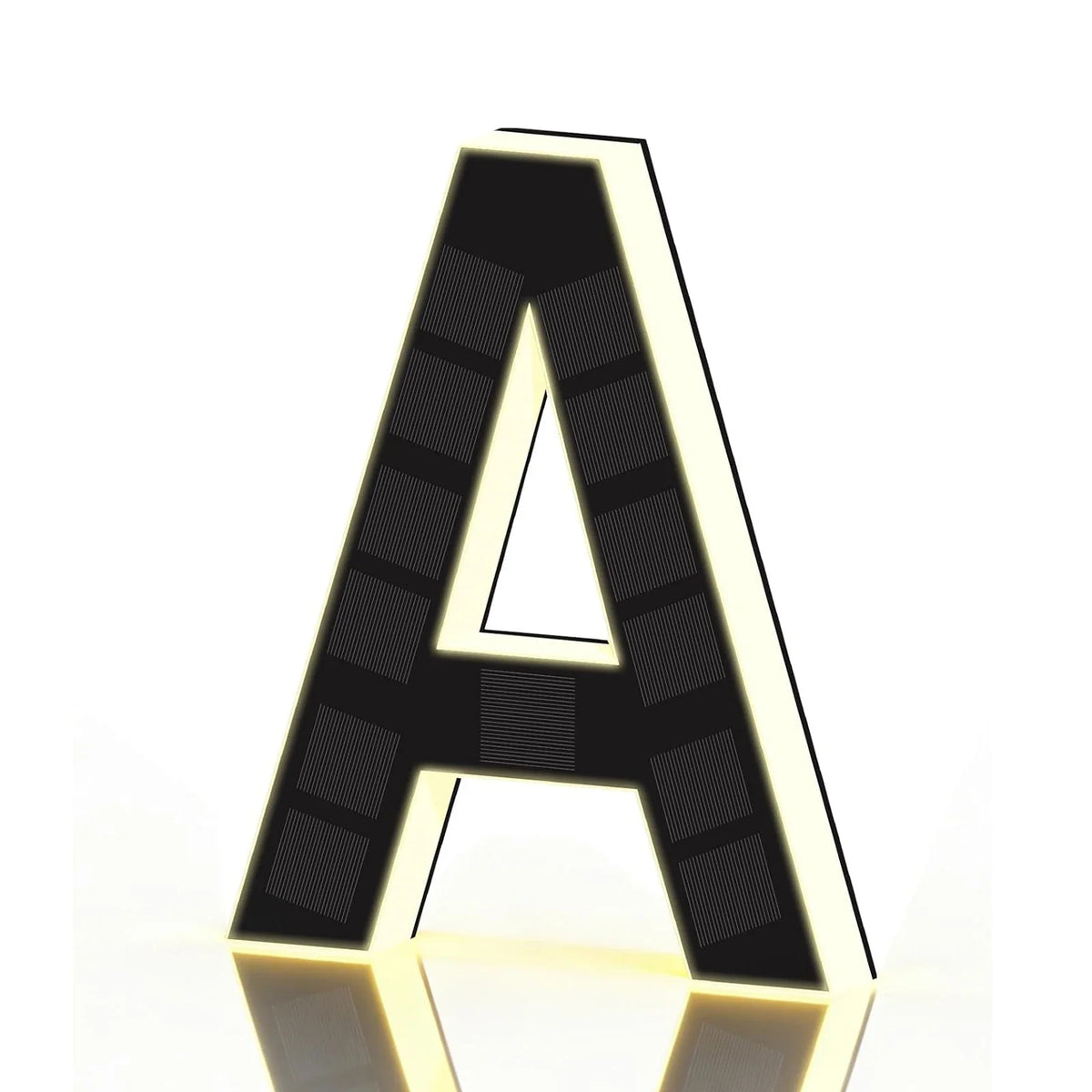 LED Solar House Numbers - IP65 Waterproof Personalized Illuminated Outdoor Address Sign for Home, Hotel & Bar 23/17/12CM