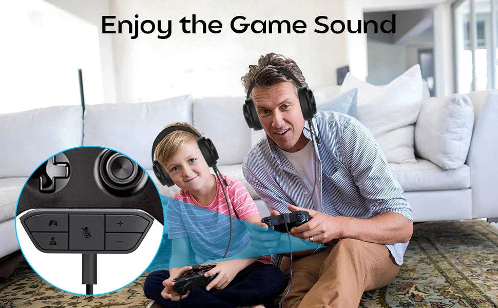 Stereo Headset Adapter for Xbox One & Series X|S – Audio Balance, Volume & Mic Control for Controllers
