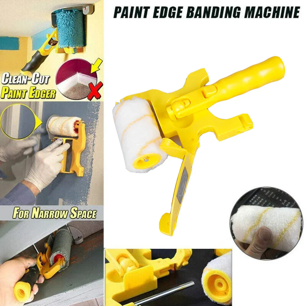 Professional Wall Paint Roller Set - Multifunctional Edger Painting Rolling Brush for Clean-cut Treatment Tools