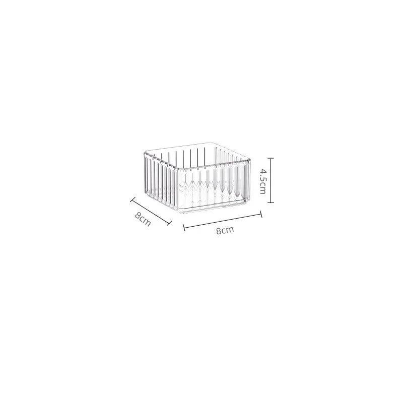 Unlimited Desk & Drawer Organizer Set – Clear Plastic Storage Boxes for Bathroom, Makeup & Kitchen