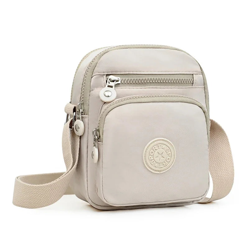 Fashion Oxford Cloth Crossbody Shoulder Bag - Waterproof Multi-Pocket Women’s Mobile Phone Storage Handbag