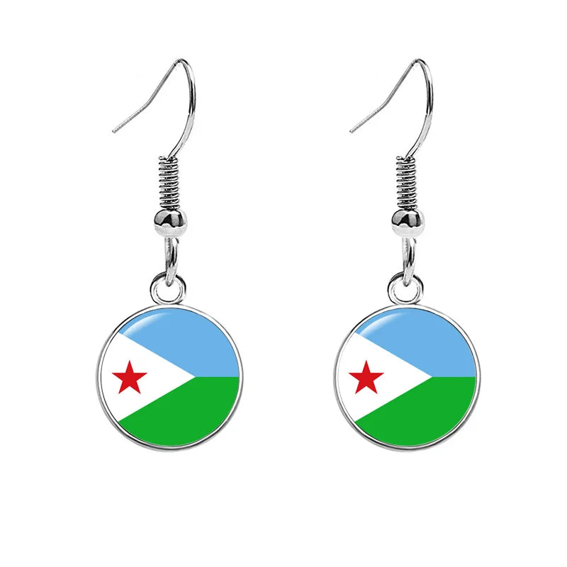 France National Flag Earrings - Multicolor Country Flag Jewelry for Women, Travel Pride & Celebration Gifts