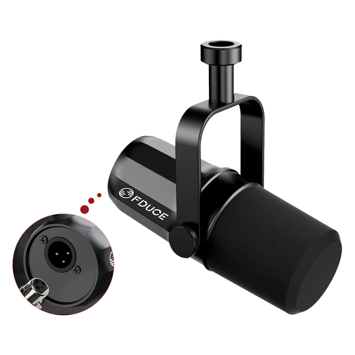 FDUCE SL40X/SL40 USB & XLR Dynamic Microphone – Built-in Headset Output & Sound Insulation for Podcasts, Gaming & Live Broadcast