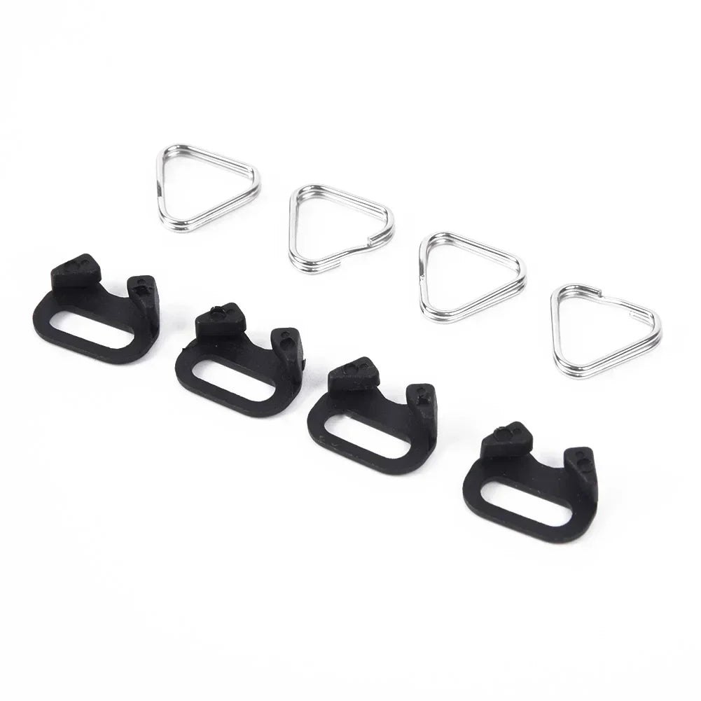 4PCS Camera Strap Belt Hooks - Triangle Split Ring Buckle Replacements for Fujifilm, Olympus & Pentax Cameras