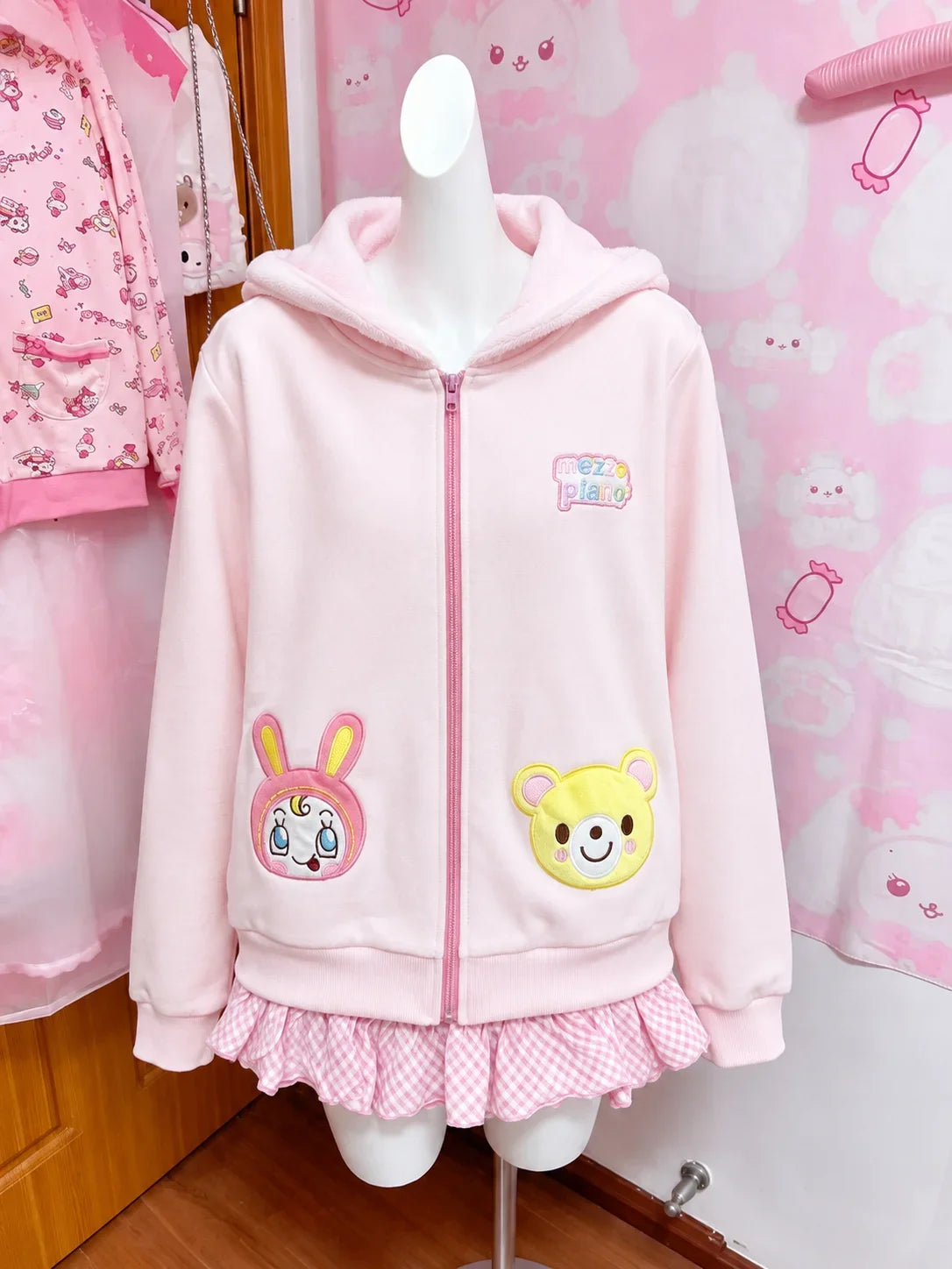 Cute Printed Cardigan - Y2K Fairy Grunge Ruffle Patchwork Harajuku Outerwear