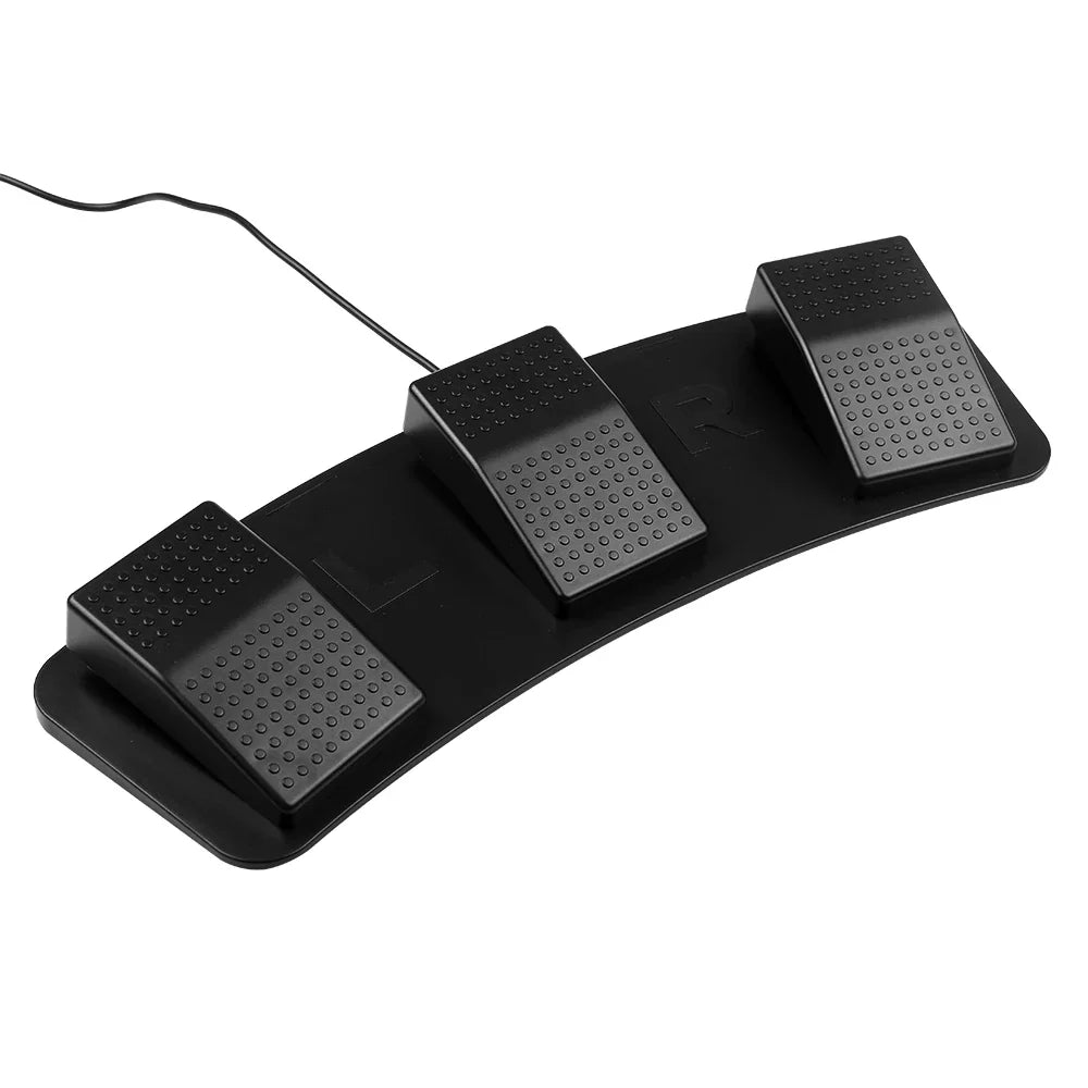 FS23-PM USB Triple Foot Switch — Multifunctional Mechanical Pedal for Music, Gaming & Image Control