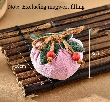 Persimmon Incense Bag - Hanging Car Rearview Mirror Blessing Pouch for Good Fortune and Decor