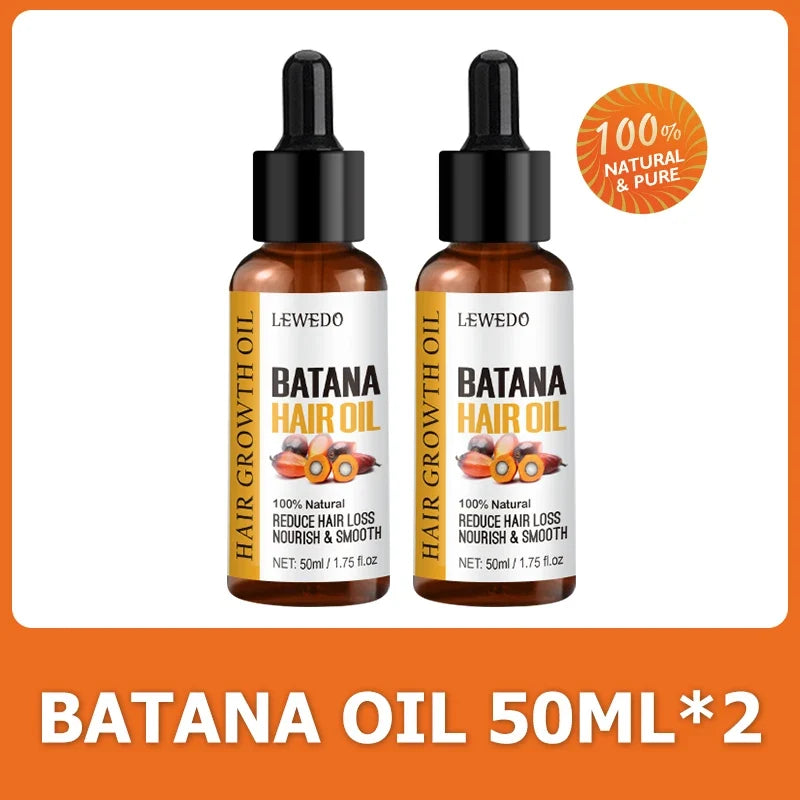 Pure Batana Hair Oil - Natural Hair Growth Treatment for Men & Women with Nourishing Shine Care