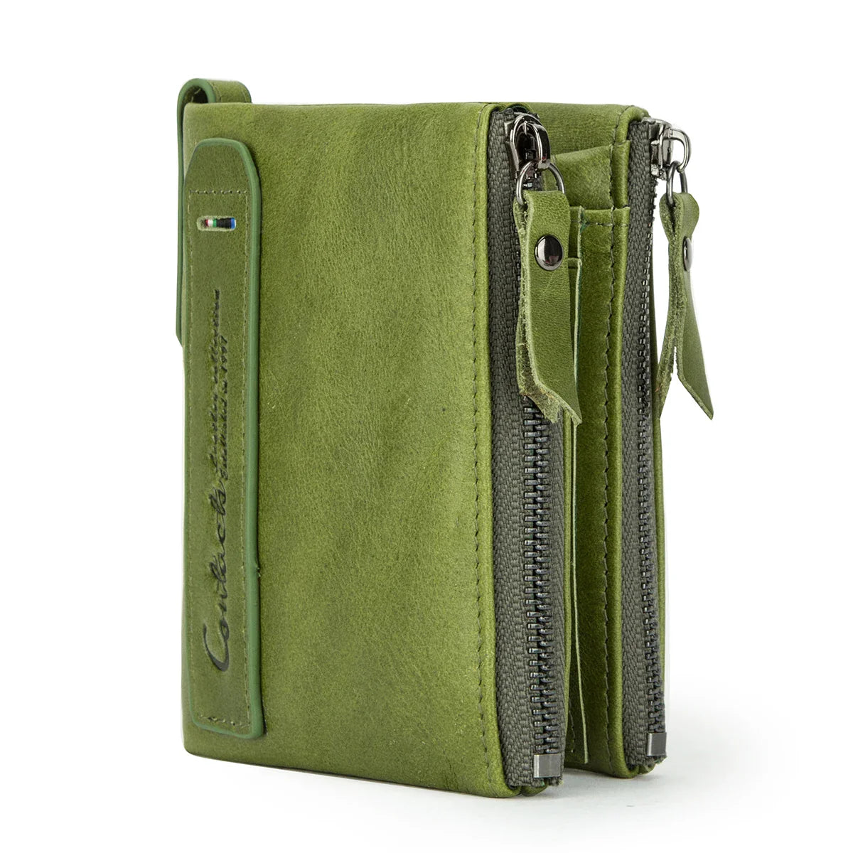 CONTACT'S Genuine Leather Short Wallet for Women — Luxury Designer Card & Coin Holder, Mini Money Clip Wallet with Free Shipping