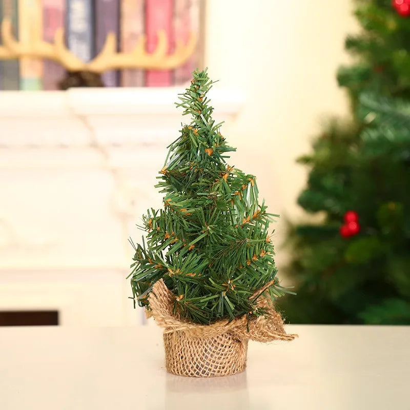 Mini Christmas Tree 20/30/40cm – Desktop Xmas Trees for Home Decor, Kids DIY Handicraft & New Year Gift