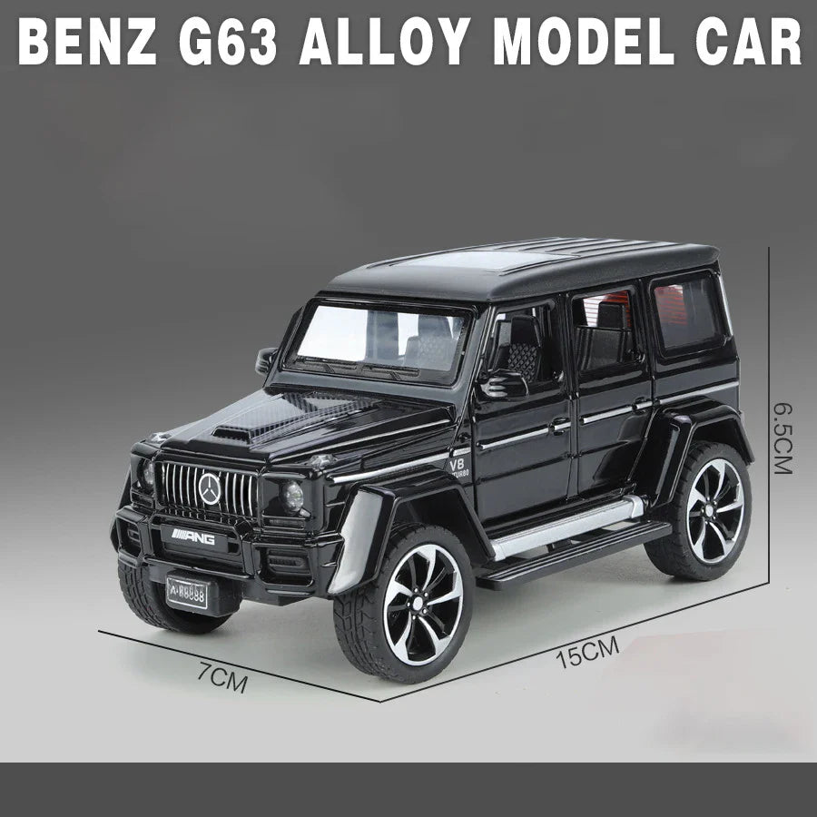 1:32 Mercedes Benz G63 Diecast Model Car with Sound & Light – Off-road SUV Miniature Alloy Toy Gift for Boyfriend